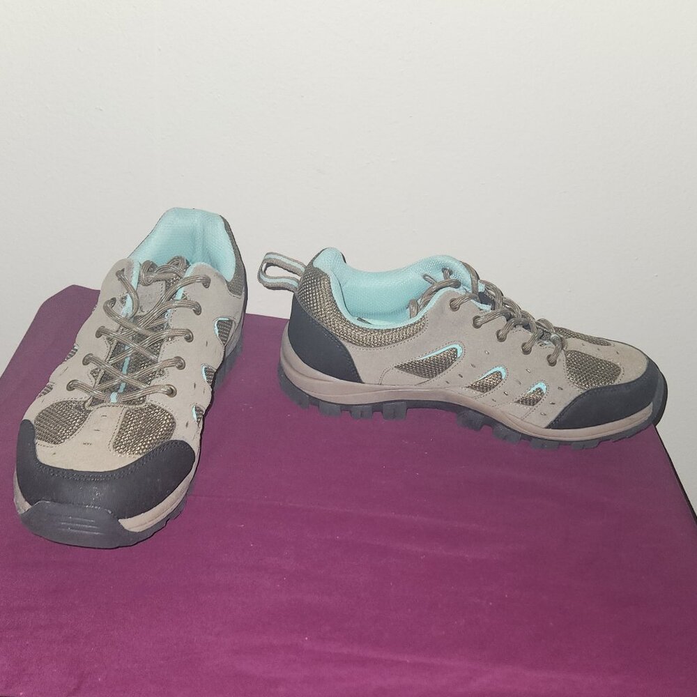 Womens Tan And Light Blue Cushionaire Brig Hiking Boot Size 10 - Picture 6 of 10